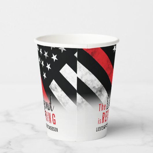 Feuerwehrruhestandsabteilung Party Pappbecher (Rechts)