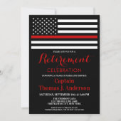 Feuerwehrruhestandsfeier Feuerwehrmann Einladung (Vorderseite)