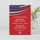 Feuerwehrruhestandsfeier Party Einladung (Stehend Vorderseite)