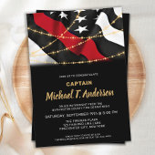 Feuerwehrruhestandsfeuerdienst - rote Linie für Fe Einladung