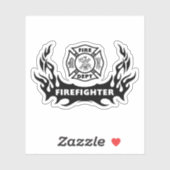 Feuerwehrrutsche Aufkleber (Blatt)