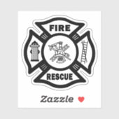 Feuerwehrrutsche Aufkleber (Blatt)