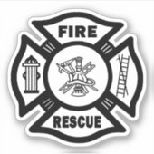 Feuerwehrrutsche Aufkleber (Vorderseite)