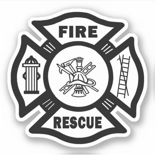 Feuerwehrrutsche Aufkleber (Vorderseite)