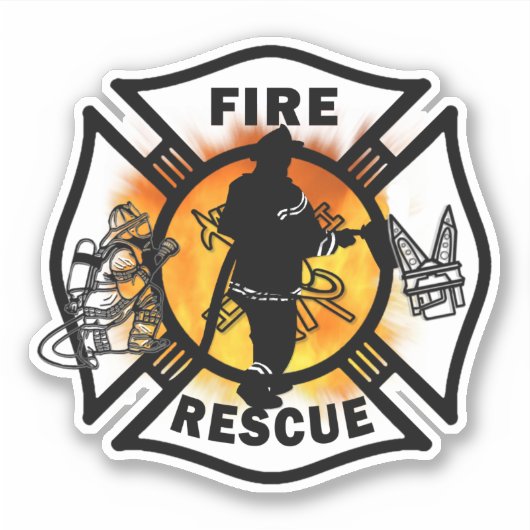 Feuerwehrrutsche Aufkleber (Vorderseite)