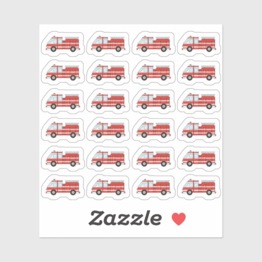 Feuerwehrschieber-Feuerwehrschieber-Einsatzplaner Aufkleber (Blatt)