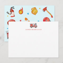 Feuerwehrschieberei - Feuerwehrmann - Anmerkungen Mitteilungskarte