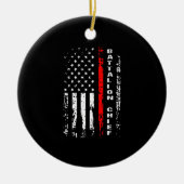 Feuerwehrschiff-Bataillon-Hauptbataillon Keramik Ornament (Vorne)