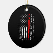 Feuerwehrschiff-Bataillon-Hauptbataillon Keramik Ornament (Links)