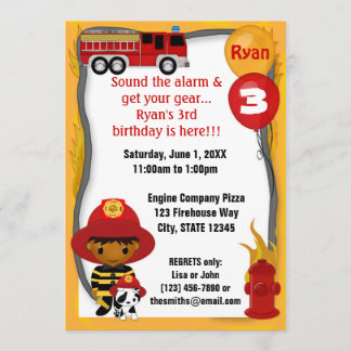 Feuerwehrschiff Dalmatiner Brandenburg Geburtstag Einladung