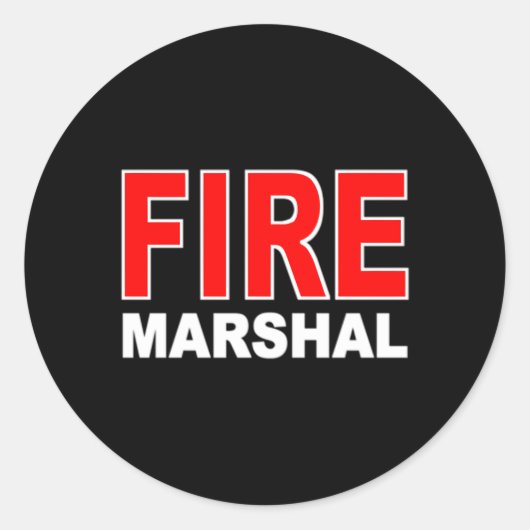 Feuerwehrschiff-Ermittlungskommissar Runder Aufkleber (Vorderseite)