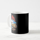 Feuerwehrschiff-Feuerwehrschiff Meerestiergeflügel Kaffeetasse (Vorderseite Links)