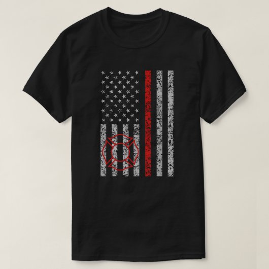 Feuerwehrschiff-Flagge T-Shirt (Design vorne)