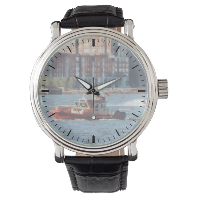 Feuerwehrschiff Hudson River Armbanduhr (Vorderseite)