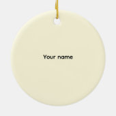 Feuerwehrschiff Keramik Ornament (Hinten)