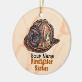 Feuerwehrschiff-Schwester Feuerwehrleute Zierschmu Keramik Ornament (Links)