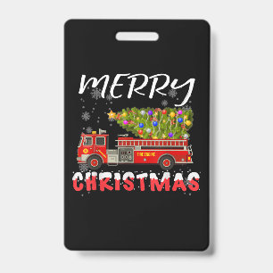Feuerwehrschiff Weihnachtsfamilie für Feuerwehrleu Ausweis