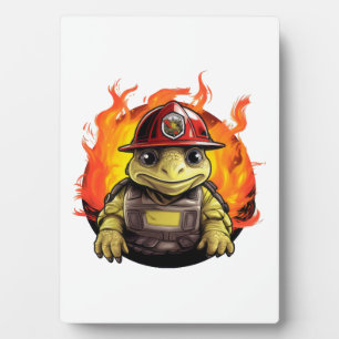 Feuerwehrschildkröte Fotoplatte