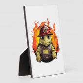 Feuerwehrschildkröte Fotoplatte (Seite)
