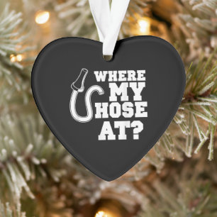 Feuerwehrschlauch Adulter Humor für Feuerwehrleute Ornament