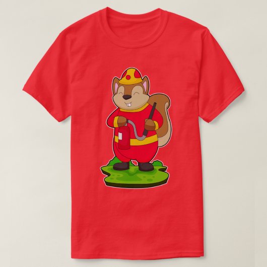 Feuerwehrschlauch für Eichhörnchen T-Shirt (Design vorne)
