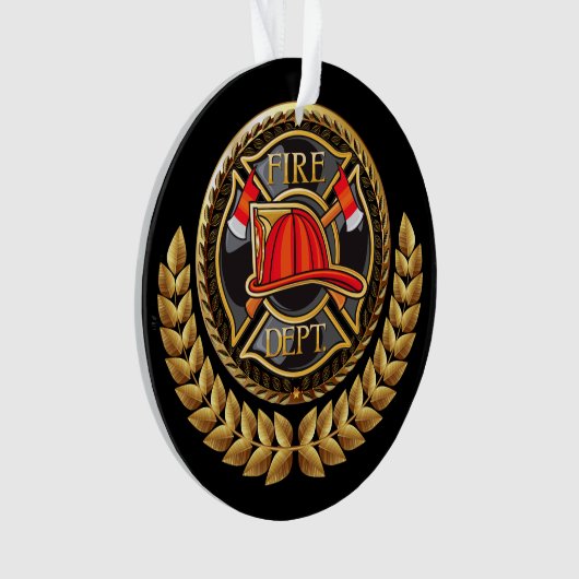 Feuerwehrschmuck Ornament (Vorderseite)