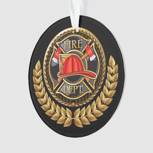 Feuerwehrschmuck Ornament (Vorderseite)