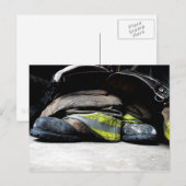 Feuerwehrschuhe Postkarte (Vorne/Hinten)