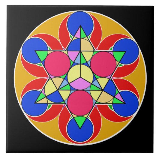 Feuerwehrstern Fliese (Vorderseite)