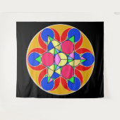 Feuerwehrstern Wandteppich (Vorderseite (Horizontal))