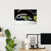 Feuerwehrstiefel-Poster Poster (Heimbüro)