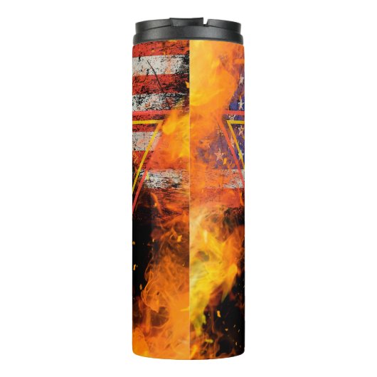 Feuerwehrstolz Thermosbecher (Rückseite)