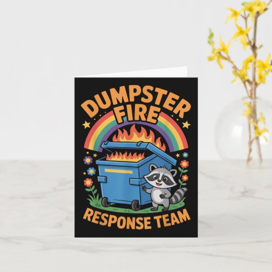 Feuerwehrteam Karte (Gelbe Blume)