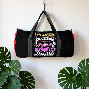 Feuerwehrtochter Stolz kleines Mädchen Duffle Bag