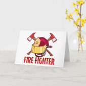 Feuerwehrtribut Karte (Gelbe Blume)