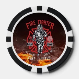 Feuerwehrtribute Poker Chips - Feuerwehrleute Set