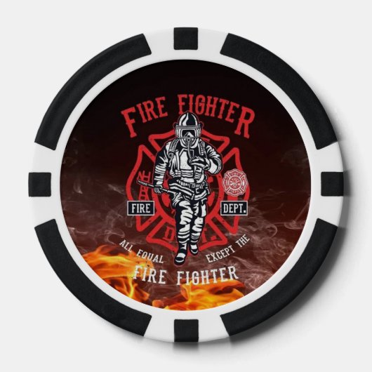Feuerwehrtribute Poker Chips - Feuerwehrleute Set (Vorderseite)
