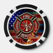Feuerwehrtribute-Poker-Chips Pokerchips (Rückseite)