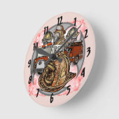 Feuerwehruhr Runde Wanduhr (Winkel)
