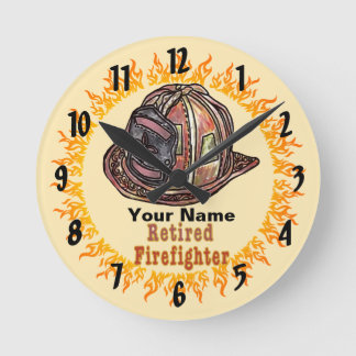 Feuerwehruhr Runde Wanduhr