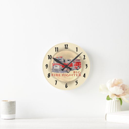 Feuerwehruhr Runde Wanduhr (Zuhause)