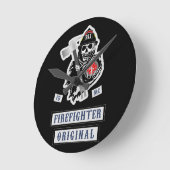 Feuerwehruhr! Runde Wanduhr (Winkel)