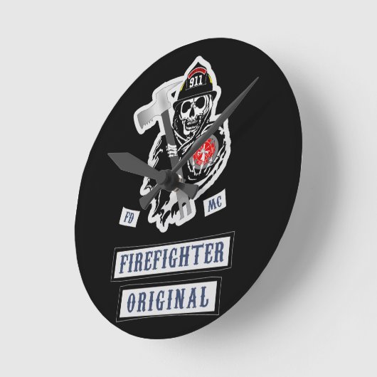 Feuerwehruhr! Runde Wanduhr (Winkel)