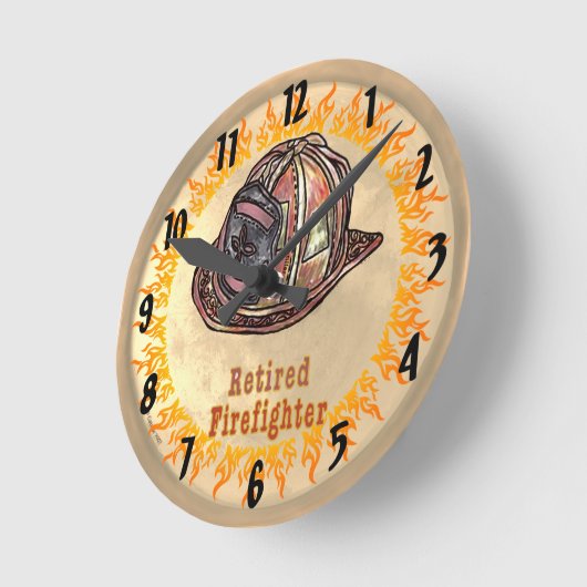 Feuerwehruhr Runde Wanduhr (Winkel)