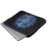 Feuerwehrverkleidung Notebook-Tasche mit Blauer Fl Laptopschutzhülle (Vorne Knopf)