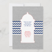 Feuerwehrwagen Baby-Dusche einladen, Zimmer auf de Einladung (Rückseite)