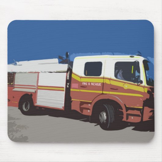 Feuerwehrwagen Mousepad (Vorne)