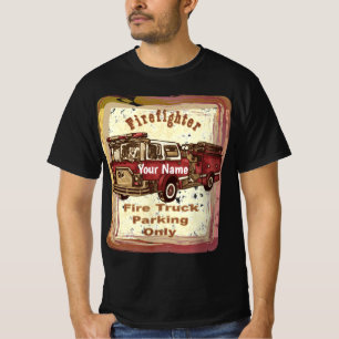 Feuerwehrwagen Parkplatz T - Shirt