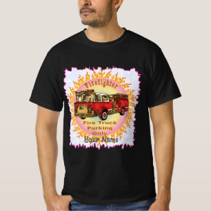 Feuerwehrwagen Parkplatz T-Shirt