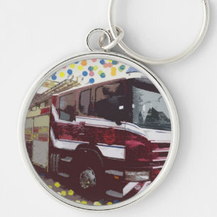Feuerwehrwagen Schlüsselanhänger